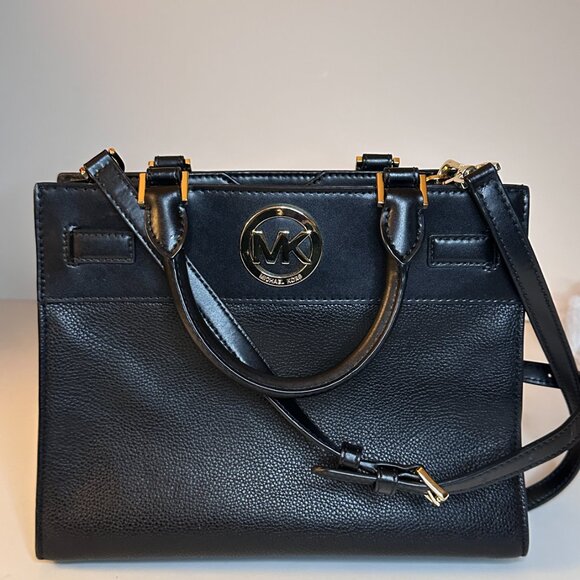 Michael Kors Black Satchel Handbag with Strap - Picture 1 of 9